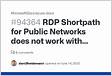 ﻿RDP Shortpath for Public Networks does not work with Azure Firewall